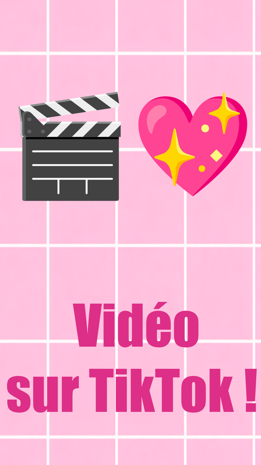 🎀 Vidéo sur TikTok / ⚠️Ajout obligatoire ⚠️